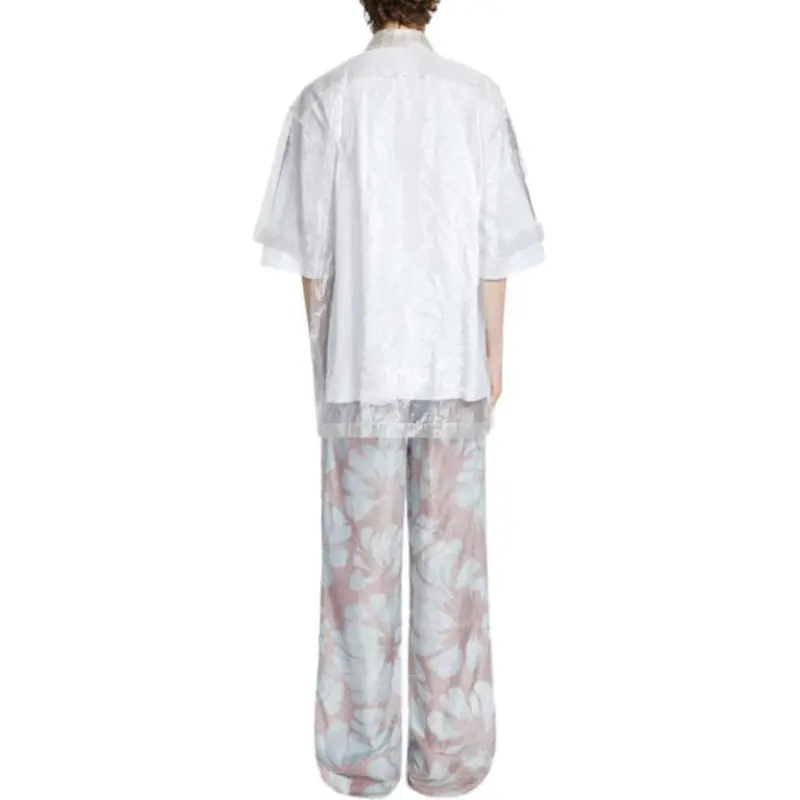 DRIES VAN NOTEN Transparent Short sleeved Shirt-2