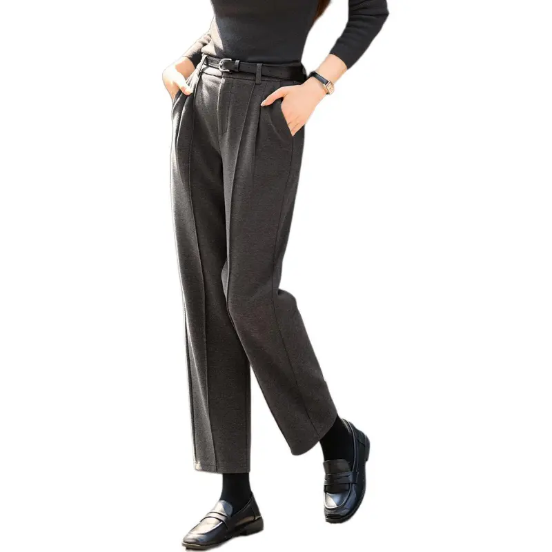 Mo Han Yi Mei Casual Pants Women's Medium Gray-3
