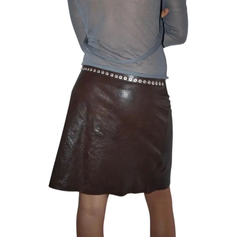 Paloma wool Leather Short Skirts Women's-3