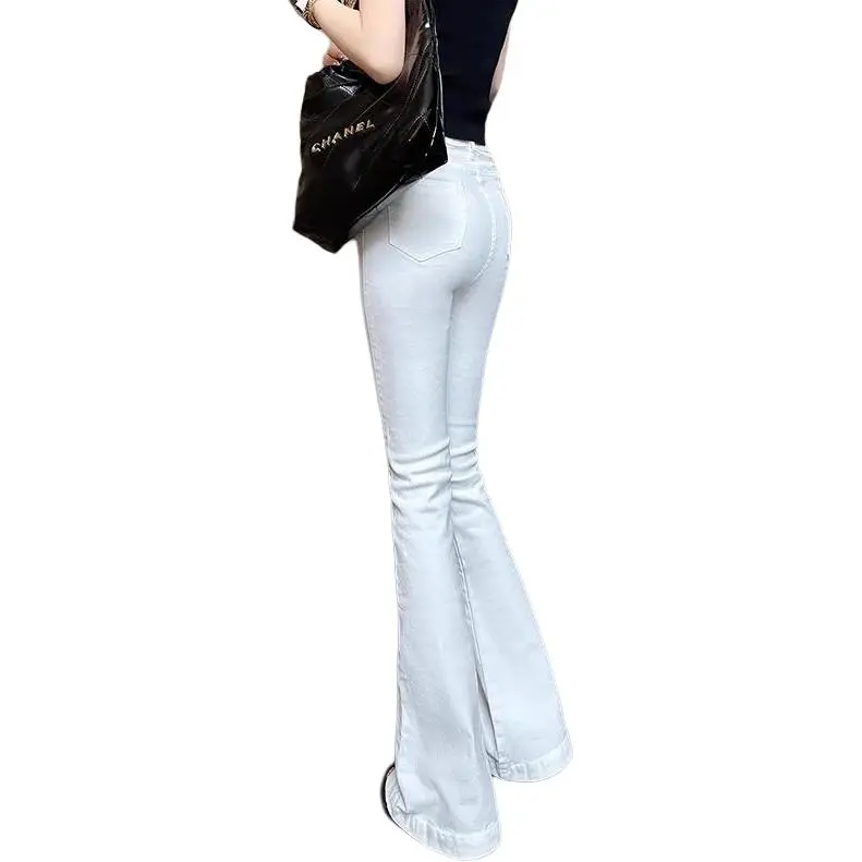 YICHEN Jeans Women's White-1