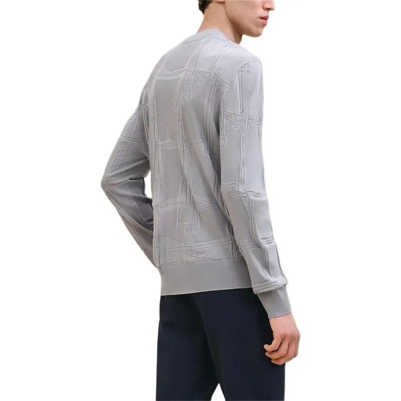 HERMES Jeu De Points Harnais Sweater Men's Flint-1