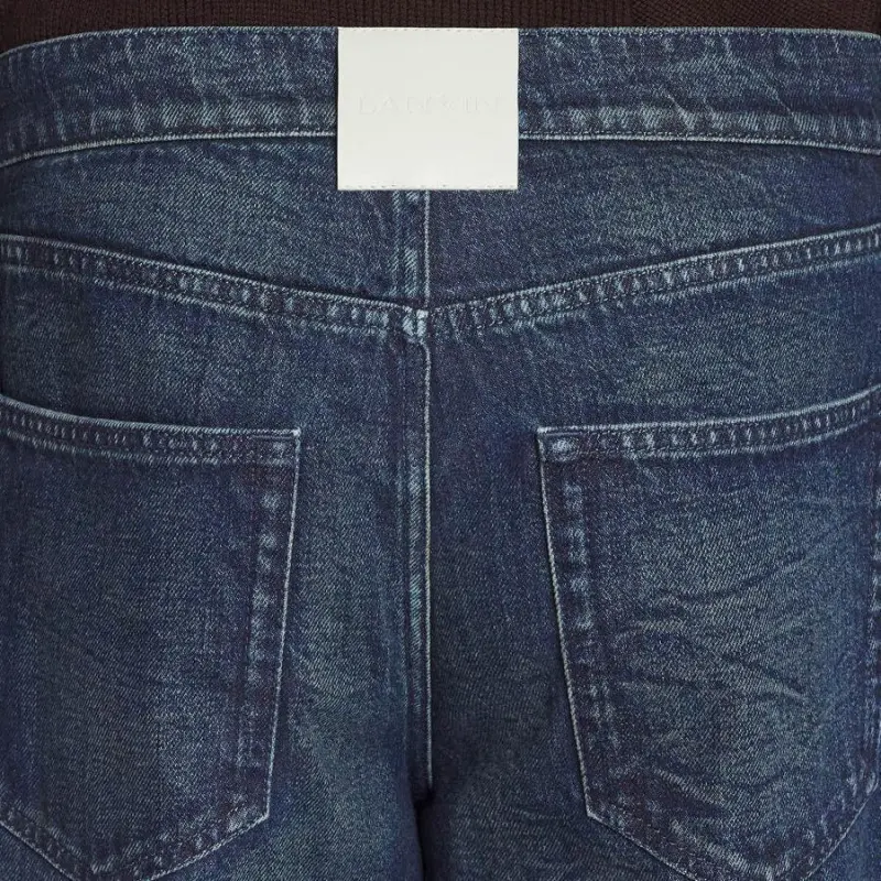 Lanvin Frayed Edge Straight Leg Jeans-5