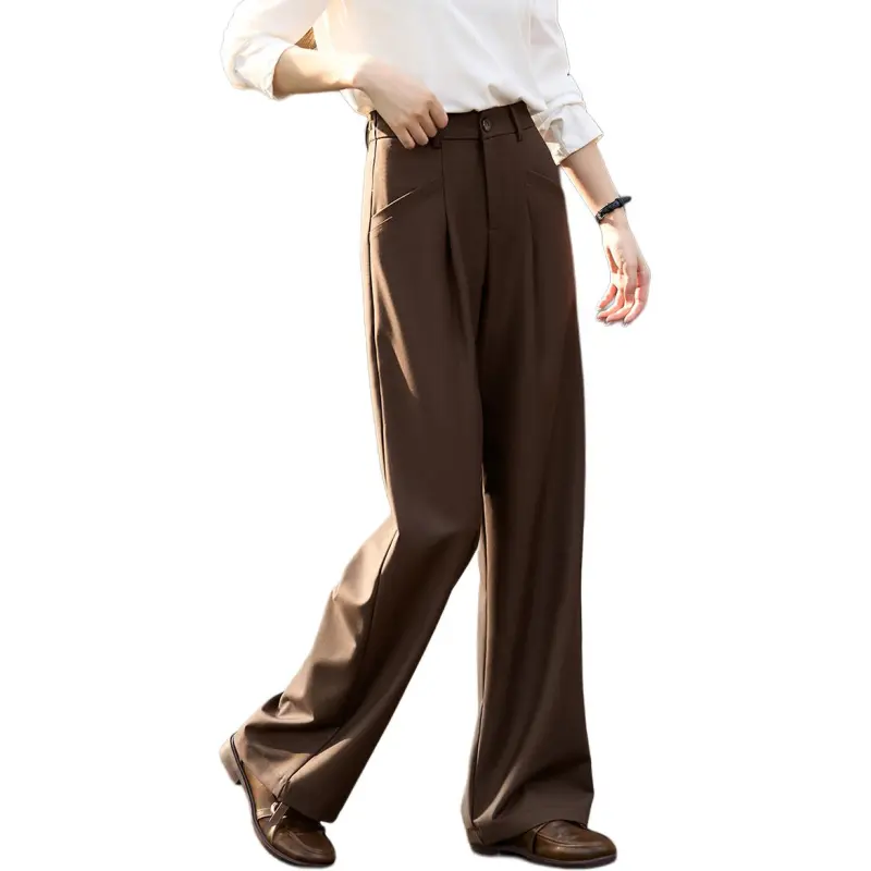 Mo Han Yi Mei Suit Trouser Women's Dark Coffee-2