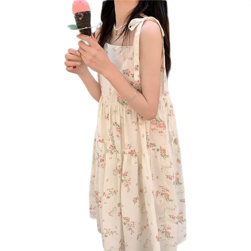 Mu Xiao Xin Slip Dresses Women's Image Color-3