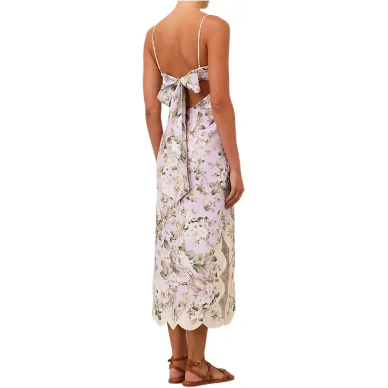 Zimmermann SS25 Slip Dress Women's Lilac Purple-2