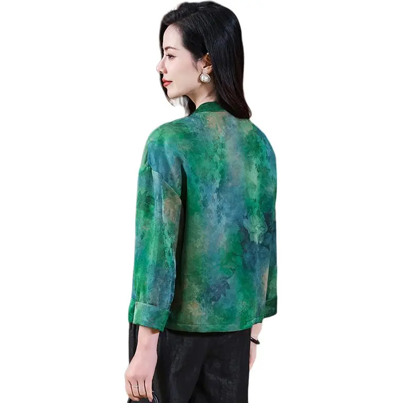 Yi Mengyuan Shirt Women's Green-2