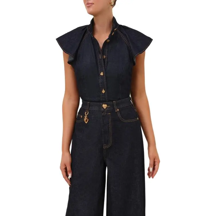 Zimmermann SS25 Shirt Women's Blue-5