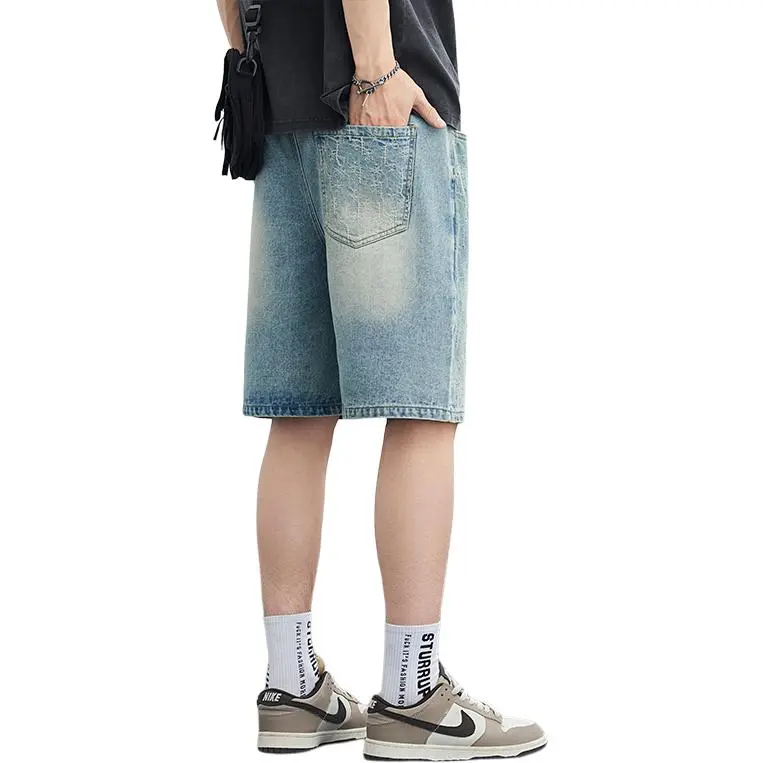 AYEA Denim Shorts Unisex Vintage Blue-1