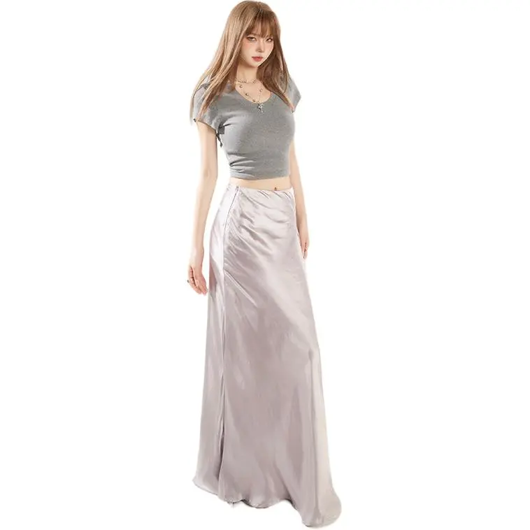 XIANSINIAO Casual Long Skirt Women's-1