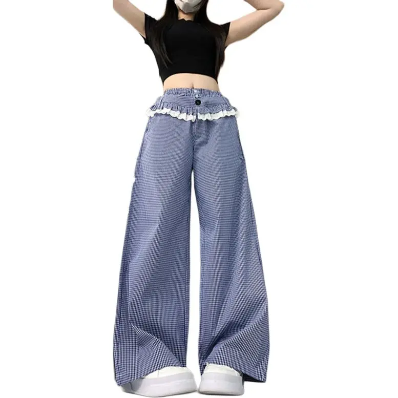 Mu Xiao Xin Casual Pants Women's Dark Blue-4