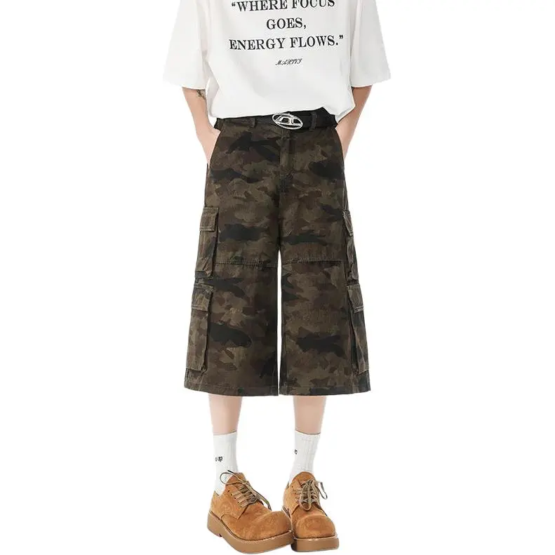 POLAR BEAR Denim Shorts Unisex Camouflage-2