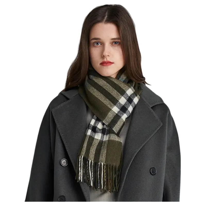 H YXIANG Cashmere Knit Scarves Women's-20