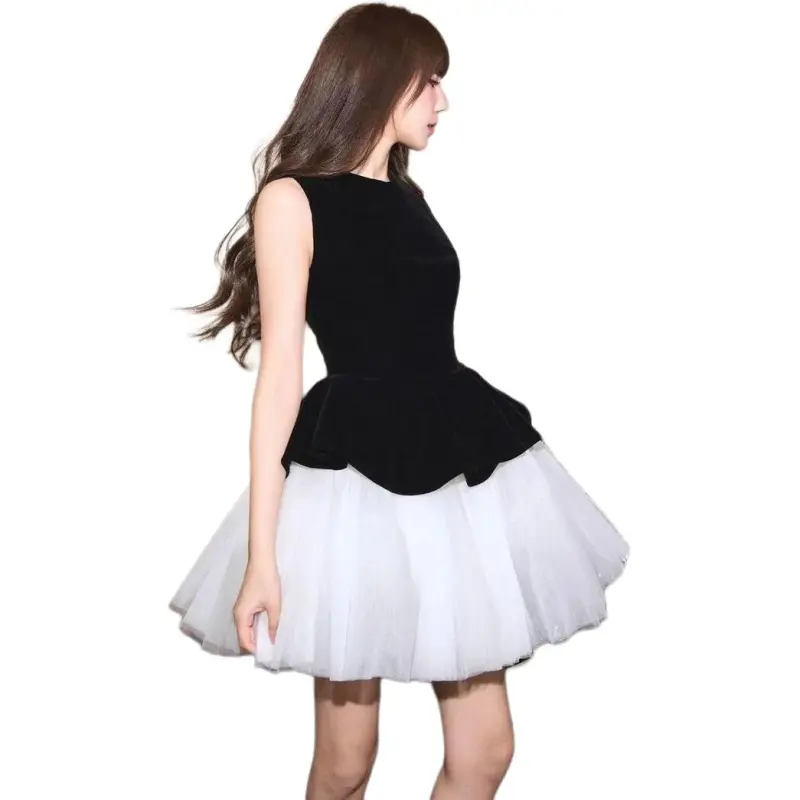 Flowers In Water Sleeveless Dress Women's-1