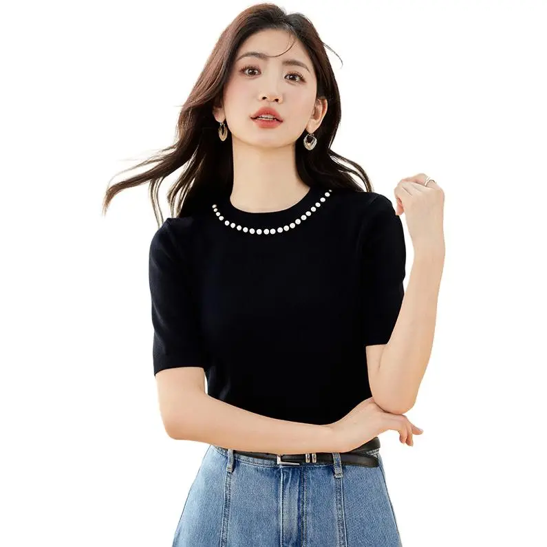 La Chapelle Puff Sleeve T Shirt Women's-4