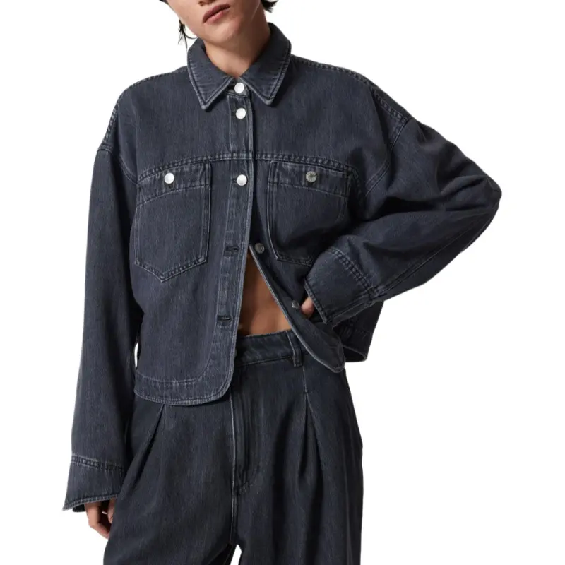 Other Stories Denim Jacket Women's Black-3