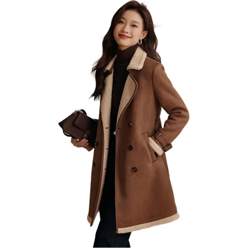 Mo Han Yi Mei Coat Women's Khaki-1