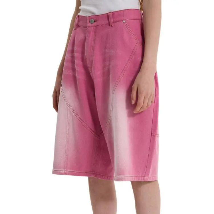 WAIKEI Denim Shorts Unisex Pink-9