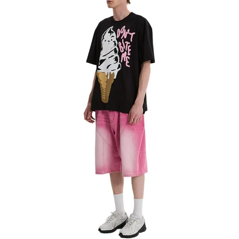 WAIKEI Denim Shorts Unisex Pink-8