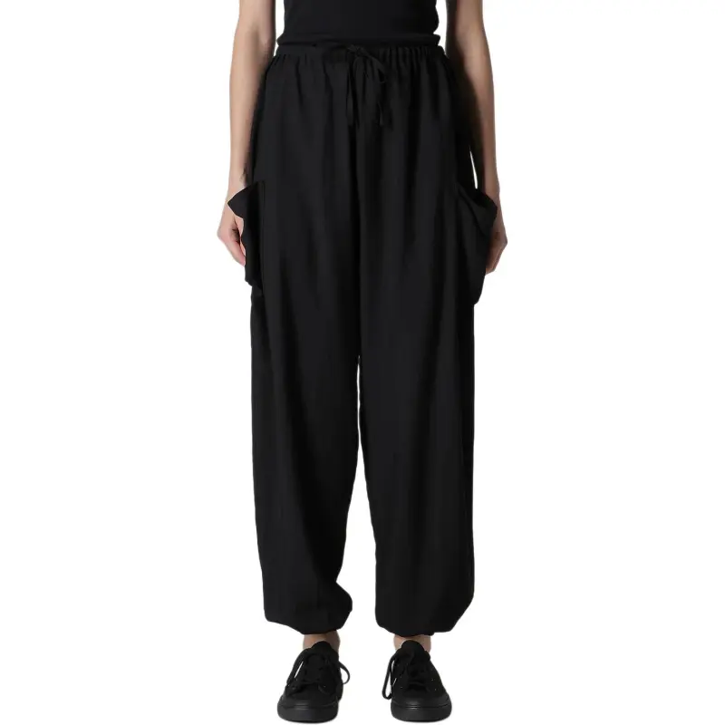 Yohji Yamamoto Relaxed Fit Pants 'Black'-3