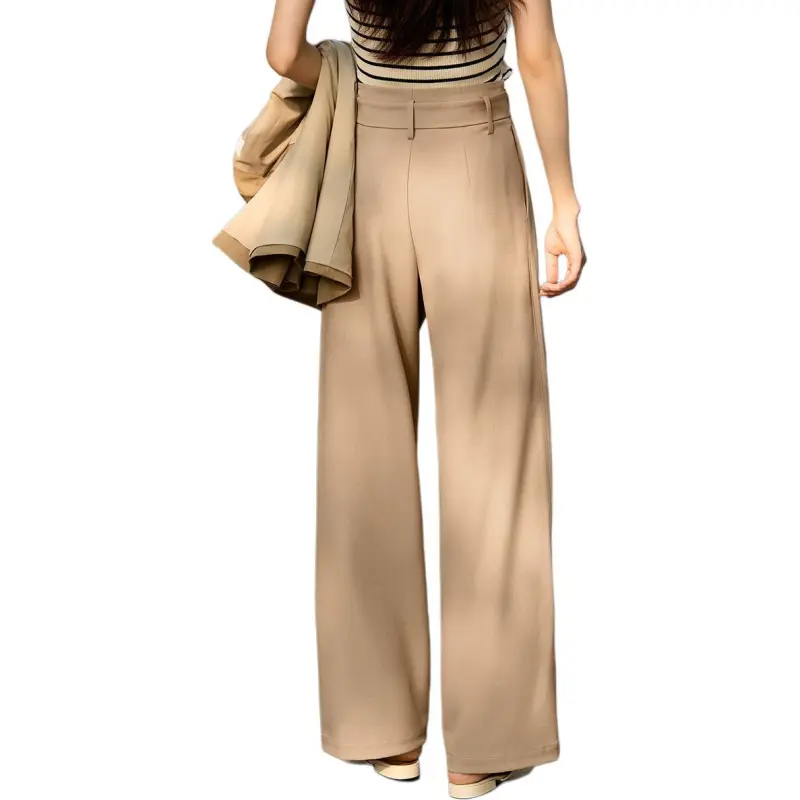 Mo Han Yi Mei Suit Trouser Women's Khaki-2