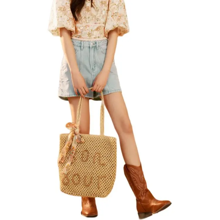 ZIHAN Denim Shorts Women's Light Blue-2