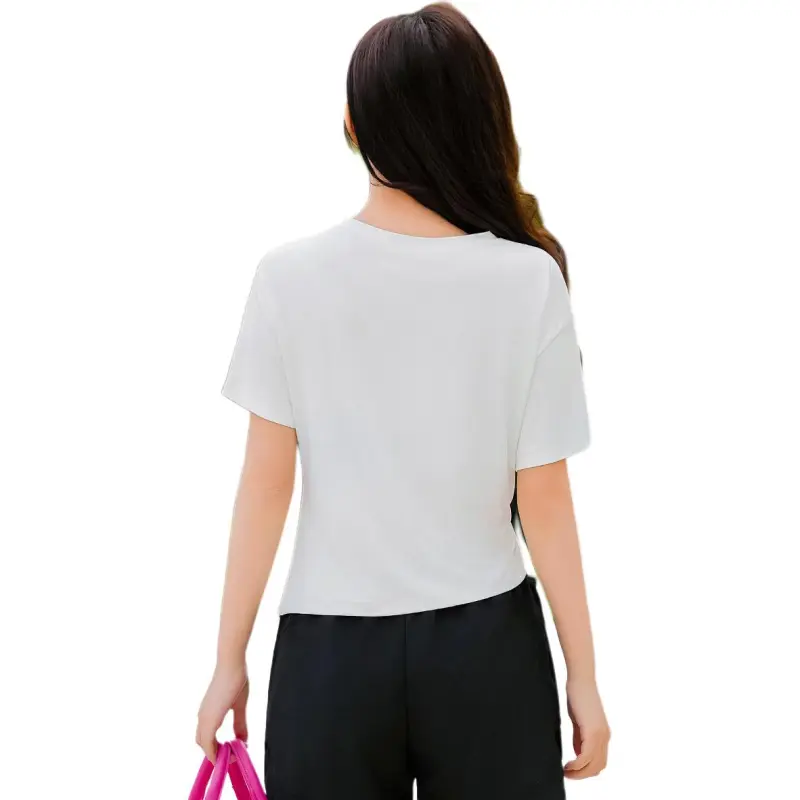 Barbie Yoga T Shirt Women's Raw White-1