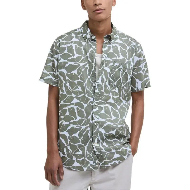 BARBOUR Shirts Men Green-2