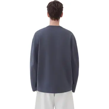 Dupu Contracted T Shirt Men's 5030187 Blue Gray