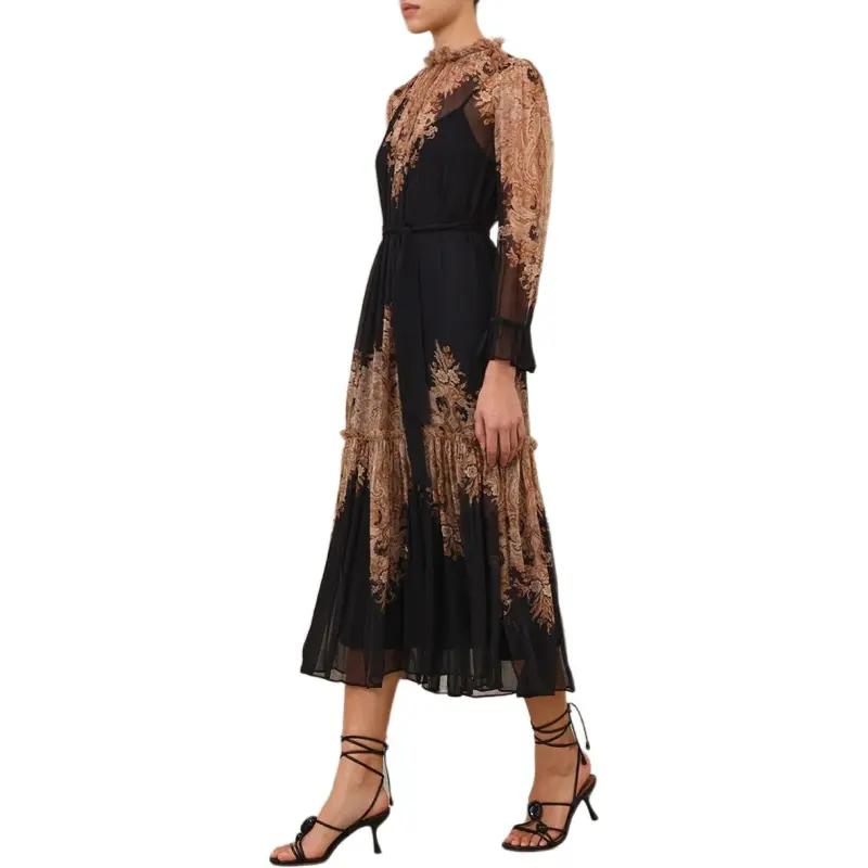 Zimmermann SS25 Spring Collection Long Sleeved Dresses Women's Mixed Color-5