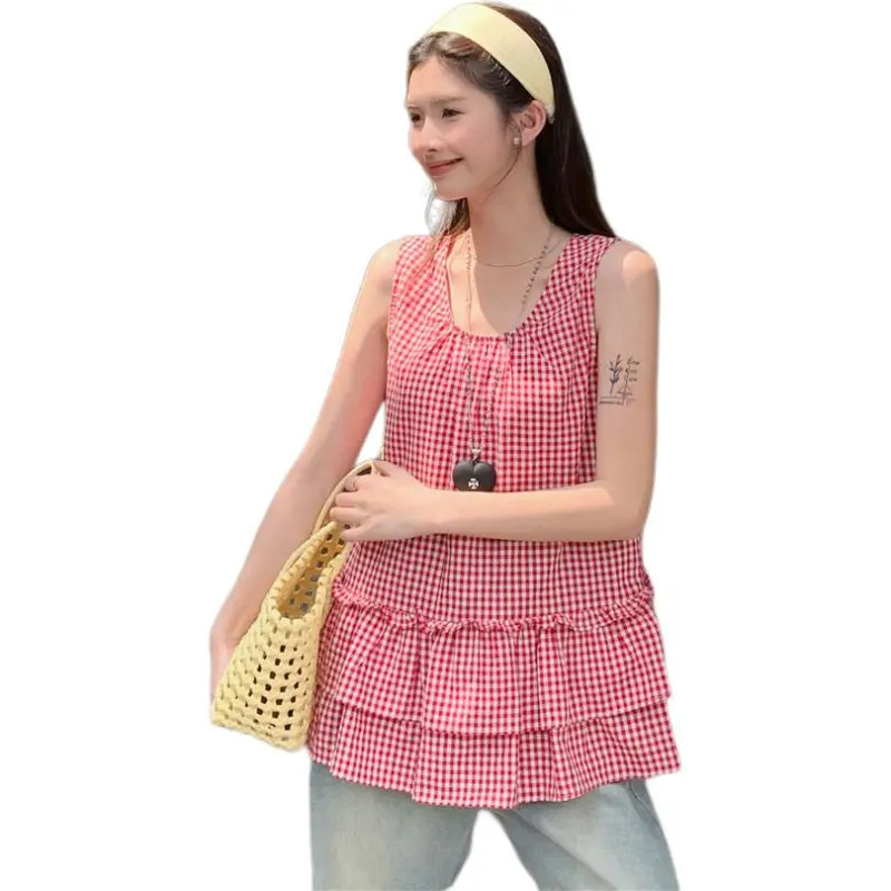 Mu Xiao Xin T Shirts Women's Red-3