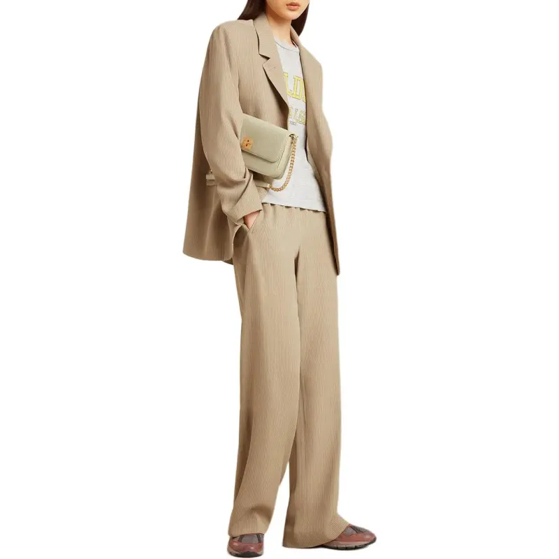 Golden Goose Straight Leg Pleated Trousers-4