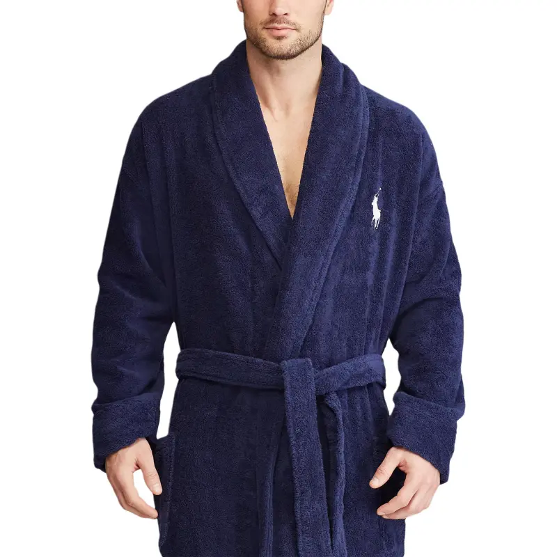 Polo Ralph Lauren Bathrobes Men's Marine Blue-3