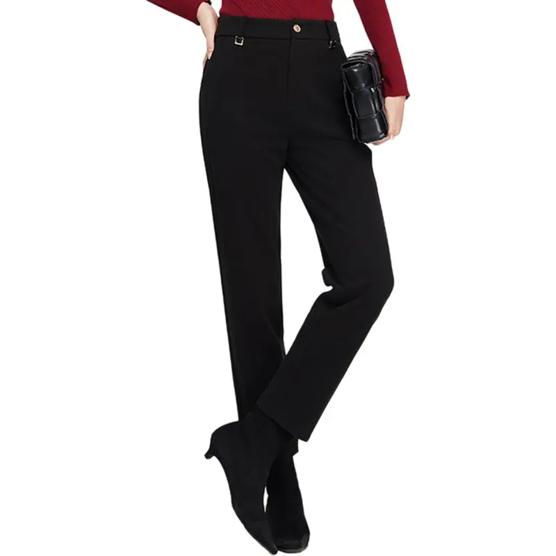 E.BECKY Casual Pants Women's Black-3