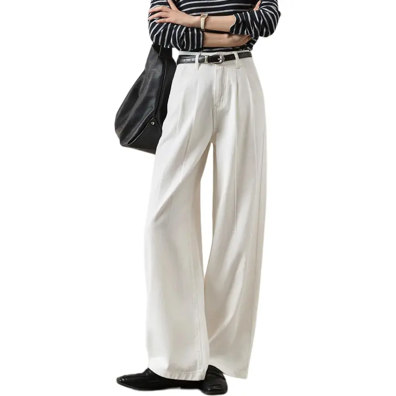 Mo Han Yi Mei Jeans Women's White-4