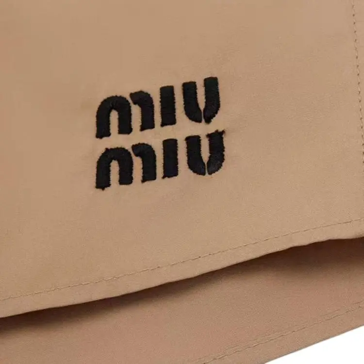 MIU MIU SS25 Casual Shorts Women's Khaki-2