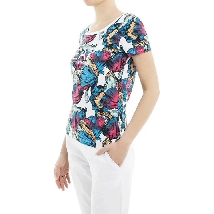 EMPORIO ARMANI EA7 T Shirts Women's White-4