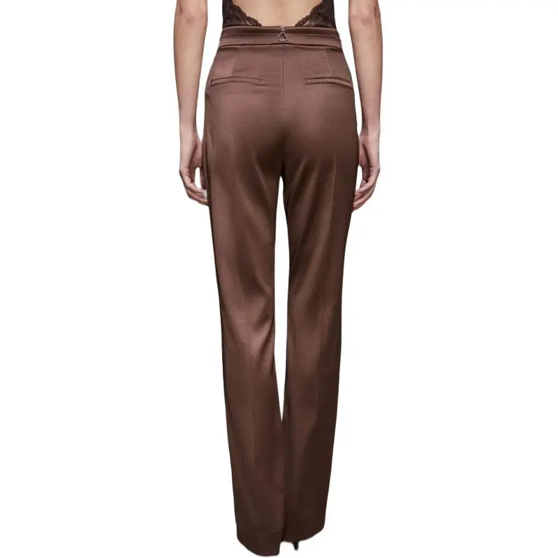 Patrizia Pepe Satin Trousers-2