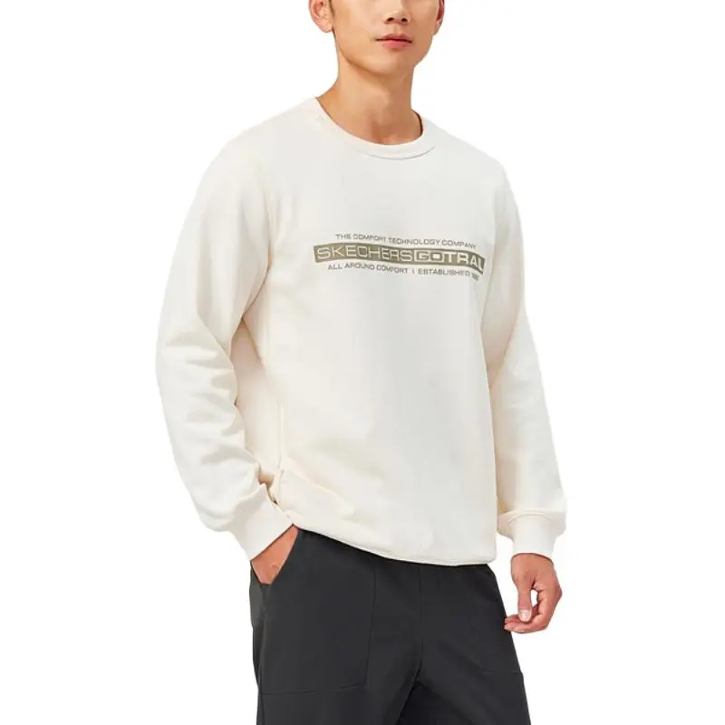Skechers Sportlife Sweatshirt Men's Egg White-3