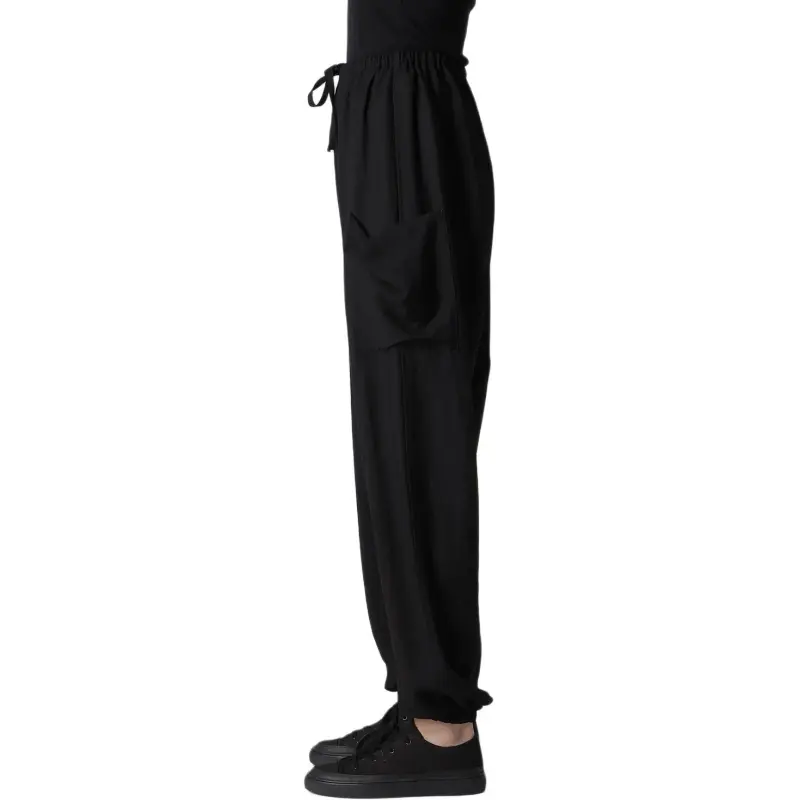 Yohji Yamamoto Relaxed Fit Pants 'Black'-5