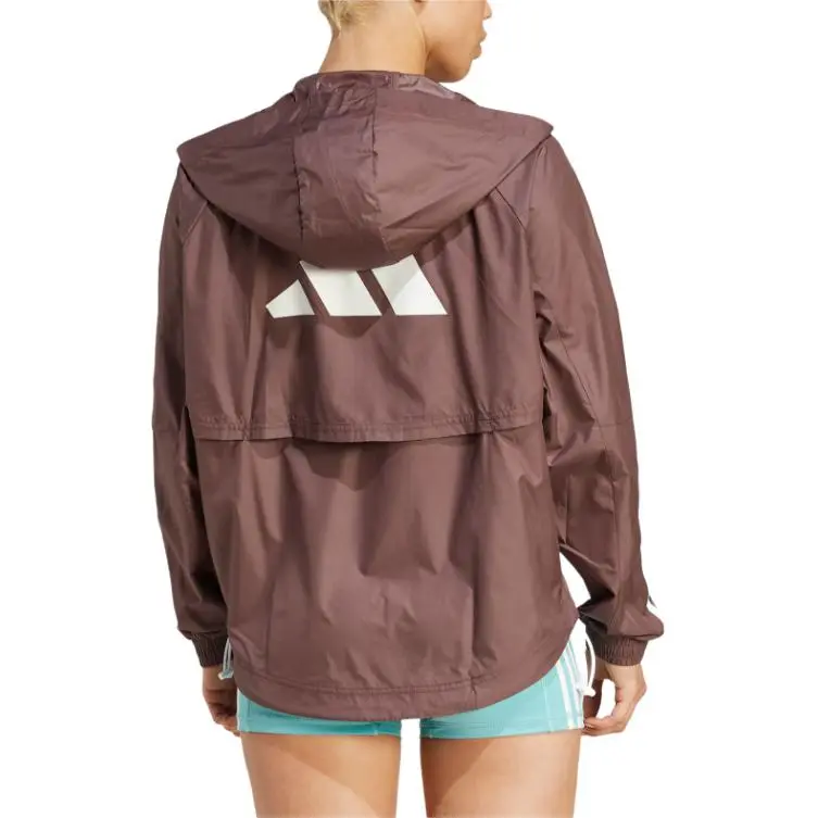Adidas WIND.RDY HYPERGLAM WINDBREAKER Jackets & Coats Women's Brown-3