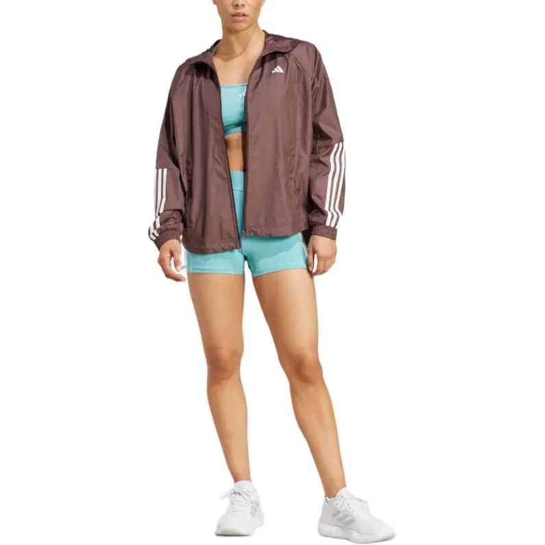 Adidas WIND.RDY HYPERGLAM WINDBREAKER Jackets & Coats Women's Brown-1