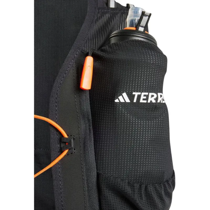 Adidas Terre Mountaineering Bag Outdoor Bag Recycled Material 5L Black & White & Orange Unisex-3