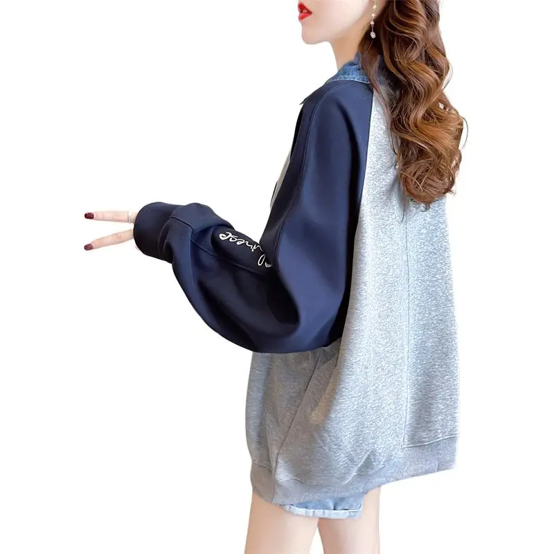 Flowers In Water Sweatshirt Women's-3