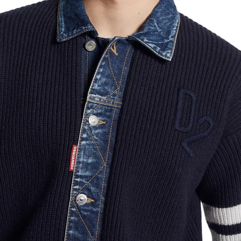 DSQUARED 2 Knitwear Men Blue-4