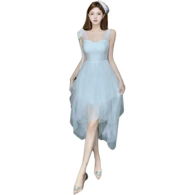 Mu Xiao Xin Slip Dress Women's White-2