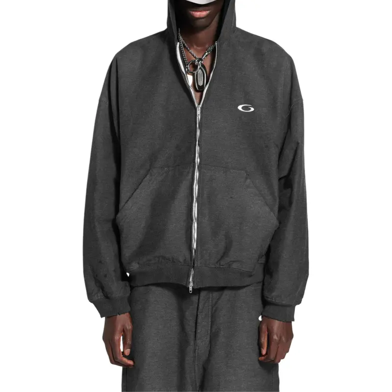 Balenciaga FW25 Sweatshirt Loose Fit Men's Coal Gray-3