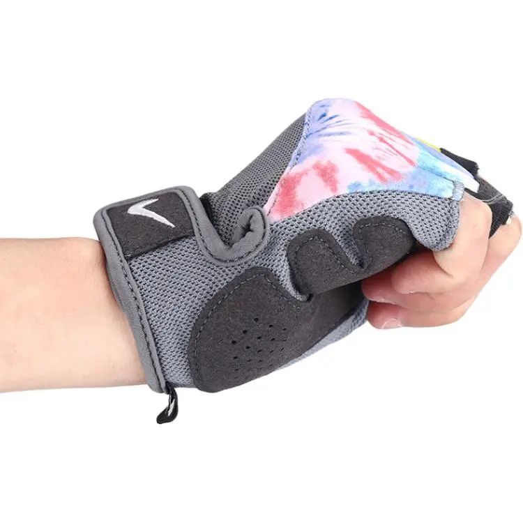 Nike Fitness Gloves Wear-Resistant Gray Polyester Polyamide Female-3