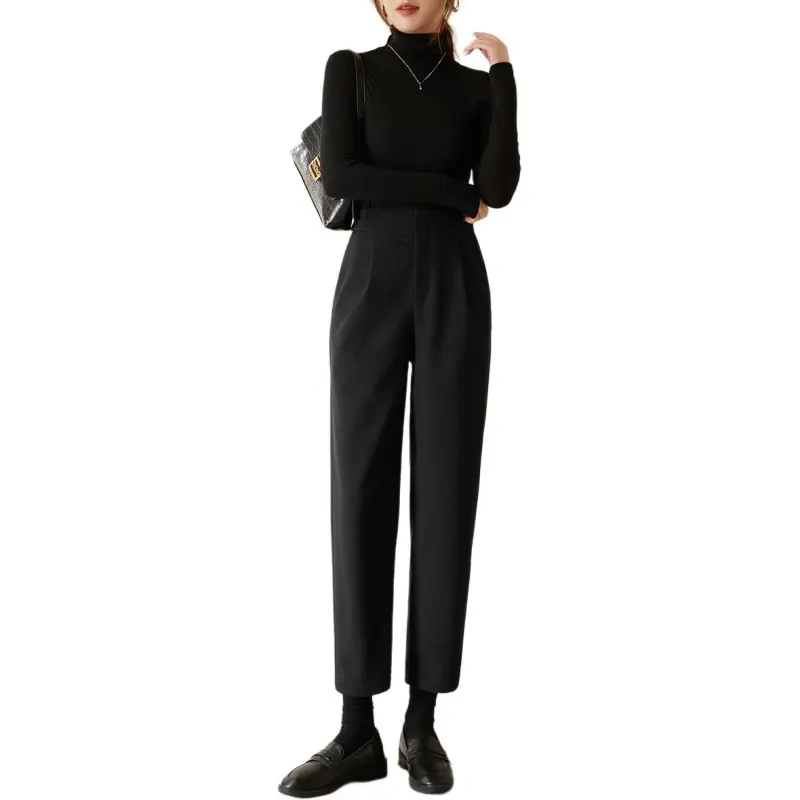 Mo Han Yi Mei Casual Pants Women's Black-4
