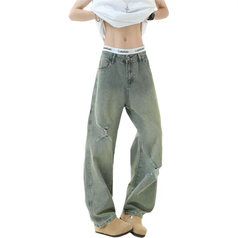 FOREVER 21 Jeans Unisex Vintage Blue-3