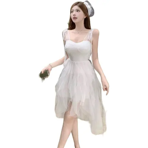 Mu Xiao Xin Slip Dress Women's White
